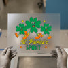 Shamrock St. Patrick's Spirit | DTF Transfer Ready to Press | Retro Style Heat Transfer