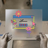 Love Pop-Up Window | DTF Transfer Ready to Press | Retro Fun Heat Transfer