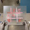 Tic Tac Toe Hearts & X's | DTF Transfer Ready to Press | Playful Heat Transfer