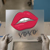 Red Lips 'xoxo' | DTF Transfer Ready to Press | Iconic Pop Art Heat Transfer