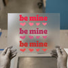 Be Mine Hearts | DTF Transfer Ready to Press | Retro Valentine Heat Transfer