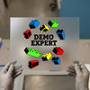 Building Blocks 'Demo Expert' DTF Transfer Ready to Press | Playful Cartoon Heat Transfer