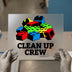 Building Blocks Clean Up Crew | DTF Transfer Ready to Press | Kids' Room Style Heat Transfer