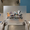 Nightmare Friends Mashup | DTF Transfer Ready to Press | Spooky Cute Heat Transfer
