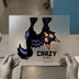 Crazy Halloween Cat DTF Transfer Ready to Press | Spooky Heat Transfer