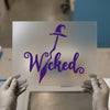 Wicked Witch Hat | DTF Transfer Ready to Press | Halloween Script Heat Transfer