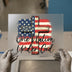 US Flag Cross 'One Nation Under God' | DTF Transfer Ready to Press | Patriotic Heat Transfer