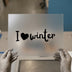I Love Winter | DTF Transfer Ready to Press | Cozy Script Heat Transfer