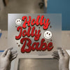 Holly Jolly Babe | DTF Transfer Ready to Press | Retro Christmas Heat Transfer