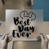 Best Day Ever Bow | DTF Transfer Ready to Press | Iconic Disney Style Heat Transfer