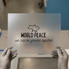 World Peace Ukraine Map | DTF Transfer Ready to Press | Motivational Heat Transfer