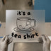 Cute Tea Cup | DTF Transfer Ready to Press | Kawaii Outline Heat Transfer
