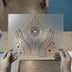 Mystic Eye & Hands | DTF Transfer Ready to Press | Boho Minimalist Heat Transfer