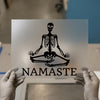 Yoga Skeleton Namaste | DTF Transfer Ready to Press | Humorous Meditation Heat Transfer