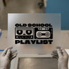 Old School Playlist Cassette | DTF Transfer Ready to Press | Retro Music Heat Transfer