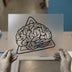 Anatomical Brain | DTF Transfer Ready to Press | Outline Minimalist Heat Transfer