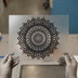Mandala Floral Pattern | DTF Transfer Ready to Press | Boho Heat Transfer