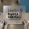 Hello Kindergarten Pencil | DTF Transfer Ready to Press | Back to School Heat Transfer