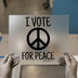 I Vote For Peace | DTF Transfer Ready to Press | Advocacy Heat Transfer
