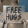 Free Hugs Sayings | DTF Transfer Ready to Press | Playful Script Heat Transfer