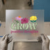 Grow Positive Thoughts | DTF Transfer Ready to Press | Floral Boho Heat Transfer