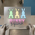 Bunny Squad Gingham | DTF Transfer Ready to Press | Easter Heat Transfer