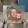 Christmas Coffee Lover | DTF Transfer Ready to Press | Retro Holiday Heat Transfer