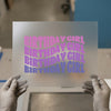 Birthday Girl Wavy Font | DTF Transfer Ready to Press | Retro Funky Heat Transfer