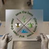 Save the Bees Clean Seas | DTF Transfer Ready to Press | Environmental Slogan Heat Transfer