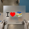 I Love Books Icon | DTF Transfer Ready to Press | Educational Heat Transfer