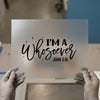 I'm A Whosoever John 3:16 | DTF Transfer Ready to Press | Faith Script Heat Transfer