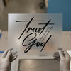 Trust God Scripture | DTF Transfer Ready to Press | Faith-Based Heat Transfer