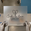 God is Love 1 John 4:8 | DTF Transfer Ready to Press | Scriptural Heat Transfer