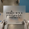Created with a Purpose | DTF Transfer Ready to Press | Christian Heat Transfer