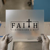Faith Ephesians 2:8 Cross | DTF Transfer Ready to Press | Christian Heat Transfer