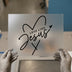 Love Like Jesus Script Heart | DTF Transfer Ready to Press | Christian Heat Transfer