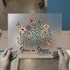 Grow in Grace Floral | DTF Transfer Ready to Press | Christian Heat Transfer