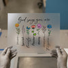 God Says You Are Flowers | DTF Transfer Ready to Press | Inspirational Heat Transfer