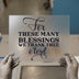 Blessings Thank Thee | DTF Transfer Ready to Press | Elegant Script Heat Transfer