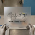 Faith Hope Love DTF Transfer Ready to Press | Christian Heartbeat Heat Transfer