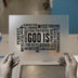 God Is Word Cloud | DTF Transfer Ready to Press | Christian Heat Transfer