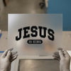 Jesus Is King | DTF Transfer Ready to Press | Collegiate Style Heat Transfer