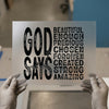 God Says You Are Words | DTF Transfer Ready to Press | Inspirational Heat Transfer