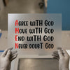 Amen Meaning Christian Proverb | DTF Transfer Ready to Press | Motivational Heat Transfer