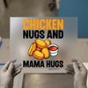 Family Chicken Nugs & Mama Hugs | DTF Transfer Ready to Press | Cute Food Heat Transfer