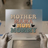 Mother Mama Mom Mommy Design | DTF Transfer Ready to Press | Retro Style Heat Transfer