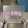 Mama Gingham Hearts | DTF Transfer Ready to Press | Cute Heat Transfer