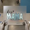 Boy Mama Script & Block | DTF Transfer Ready to Press | Mama Heat Transfer