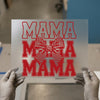 MAMA with Checkered Bow | DTF Transfer Ready to Press | Cute Heat Transfer
