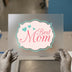 Best Mom Scroll Label | DTF Transfer Ready to Press | Retro Motif Heat Transfer